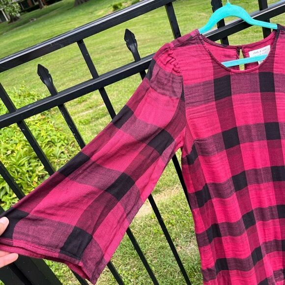 Anthropologie Cloth & Stone Buffalo Check Plaid Dress NWT - Picture 4 of 8